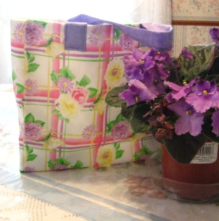 Floral Gift Bag in pastel colors